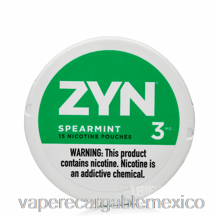 Vape Recargable Zyn Bolsas De Nicotina - Menta Verde 3 Mg